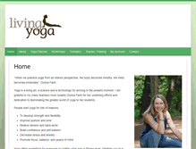 Tablet Screenshot of living-yoga.ie